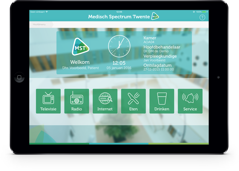 iPad in Ziekenhuis van MST