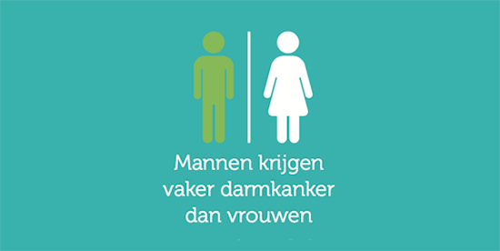 Feit 'Mannen krijgen vaker darmkanker dan vrouwen'