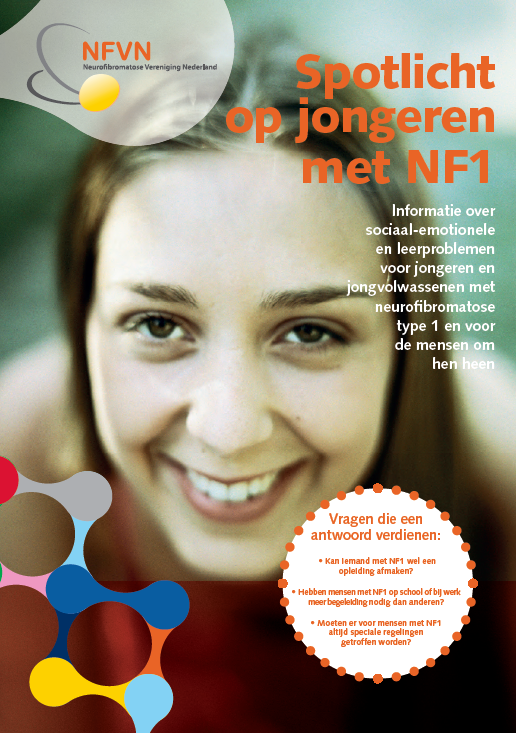 Voorkant brochure NF1 Spotlicht op jongeren