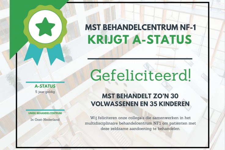 Certificaat Behandelcentrum NF1 A-status