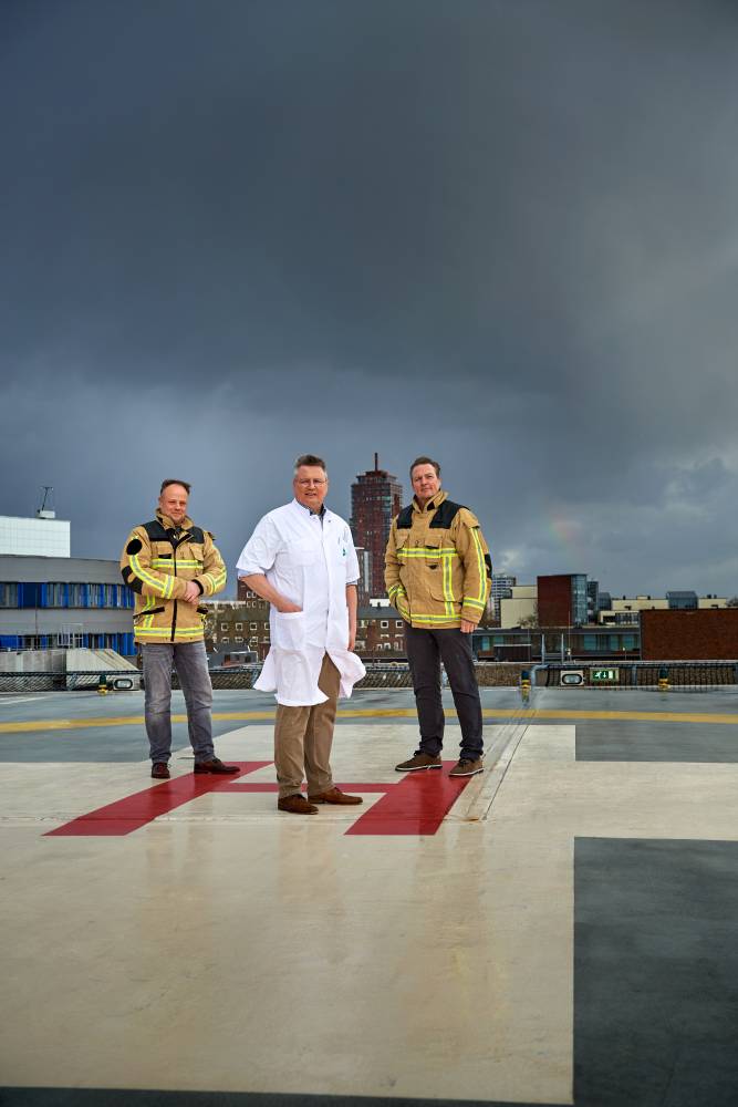 Helidek van MST: extra traumahelikopter